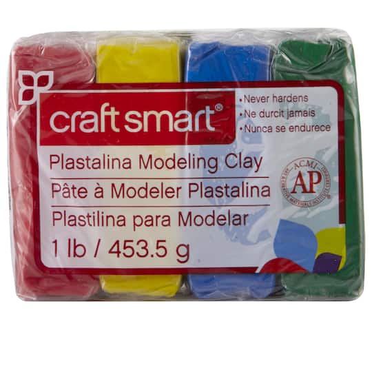 Craftsmart Plastalina Modeling Clay 4 Primary Colors